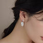 French light luxury niche irregular baroque colorful pearl earrings