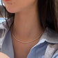 2MM freshwater non-nuclear natural pearl Keshi ultra-fine rice pearl clavicle necklace