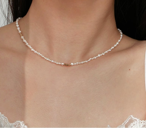 Natural Baroque Irregular Shaped Pearl Necklace