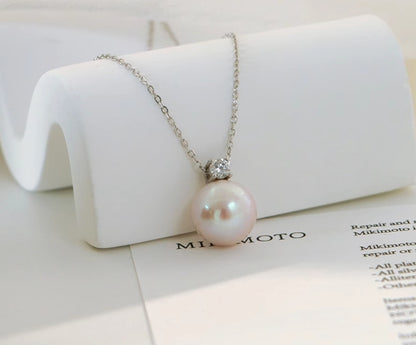 Natural Pearl Sterling Silver Princess Necklace