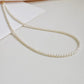 Very fine 2-3mm nearly round freshwater pearl necklace