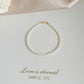 2-3mm natural strong light freshwater small pearl bracelet