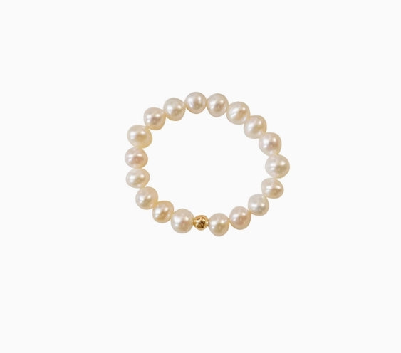 Mini baby natural freshwater pearl ring