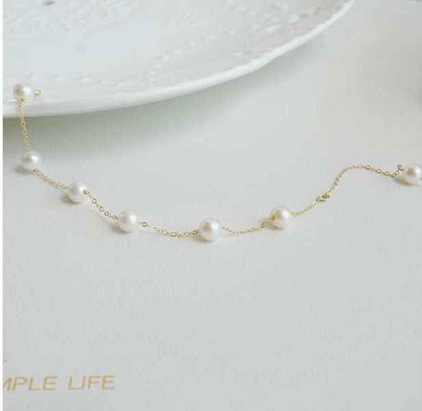 6-7mm starry sky pearl bracelet