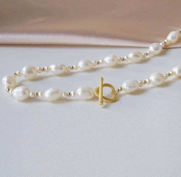 Freshwater Shaped Baroque Pearl Necklace
