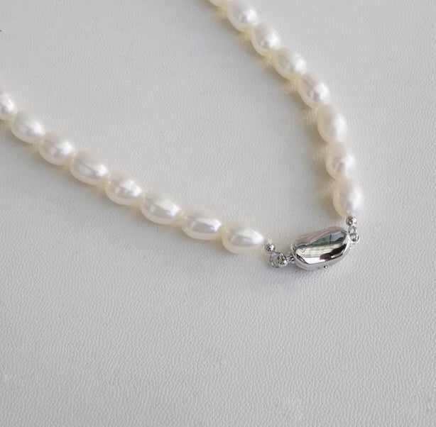6mm natural freshwater pearl necklace