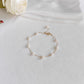 4-5mm nearly round pearl star bracelet
