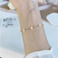 4-5mm nearly round pearl star bracelet