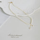 4-5mm freshwater pearl balance necklace