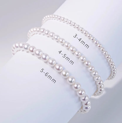 3mm pearl round aurora baby bracelet