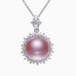 Pearl Sunflower Pendant Necklace