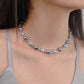 Japanese Akoya Seawater Really Many Stars Pearl Necklace
