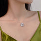 Pearl Pendant Clover Necklace