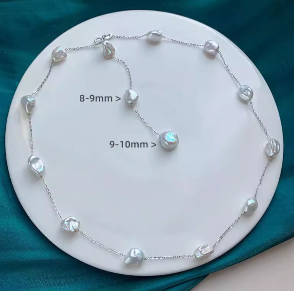 Gypsophila pearl necklace Y chain