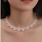 Hand-woven wave pearl necklace