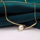Pearl necklace chopsticks clavicle chain