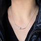 Pearl necklace chopsticks clavicle chain