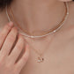 Pearl necklace stacking clavicle chain