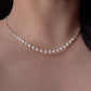 Natural Freshwater Pearl Sparkling Necklace