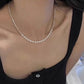 Natural Freshwater Pearl Sparkling Necklace