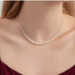 Natural Freshwater Pearl Sparkling Necklace