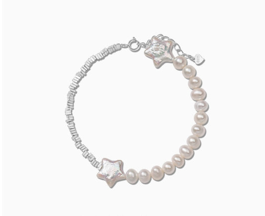 Freshwater Pearl Pentagram Bracelet
