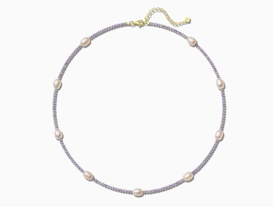 Freshwater Pearl Purple Necklace
