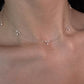 Bright rice pearl necklace clavicle chain