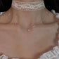 Bright rice pearl necklace clavicle chain