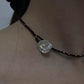 Black Spinel Petal Baroque Pearl Necklace