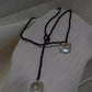 Black Spinel Petal Baroque Pearl Necklace