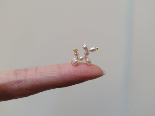 Rare super tiny freshwater pearl ballon dog pendant