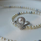 Crown Japanese Akoya adjuestsble ring