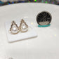Trangle freshwater pearl earrings