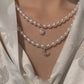Pear freshwater pearl necklace