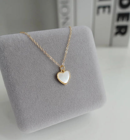 love shape necklace