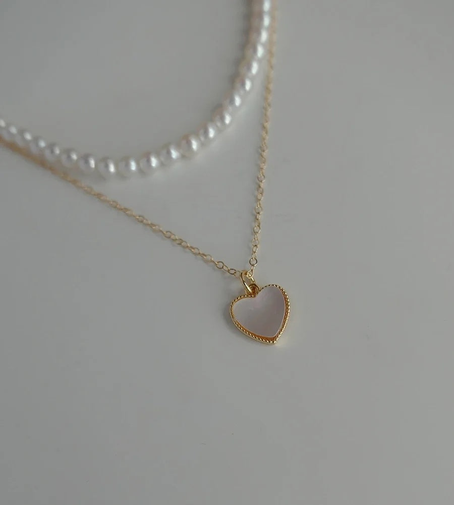 love shape necklace