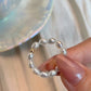 Minimalist rice freshwater pearl ring