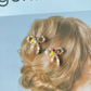 Summer rainbow bow studs