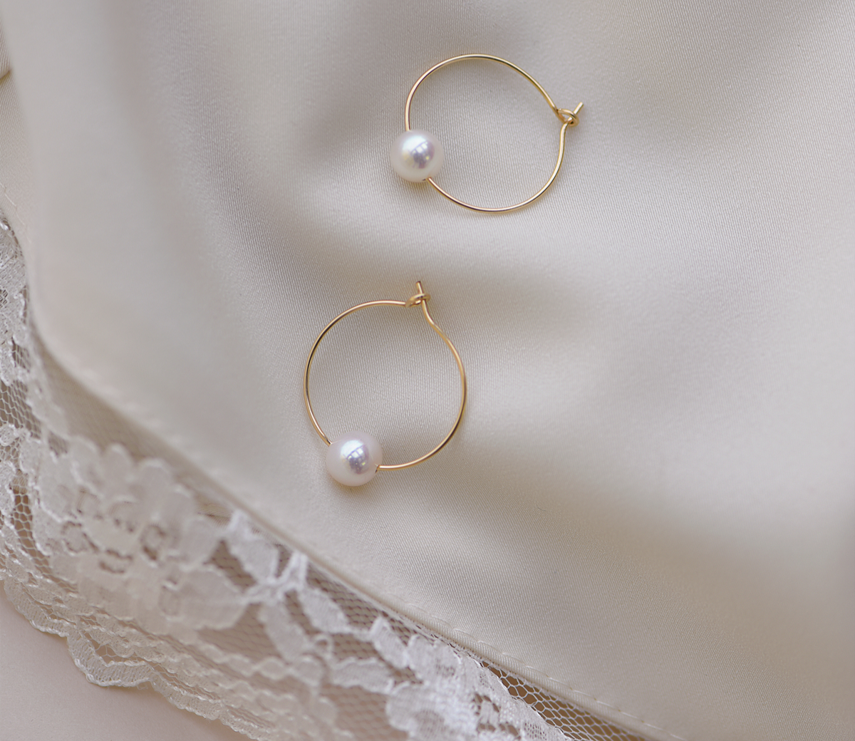 Near Round Freshwater Pearl Earrings