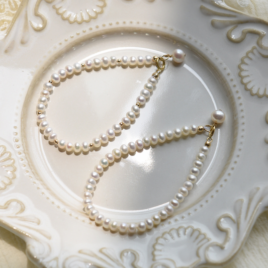 Daily simple freshwater pearl bracelet