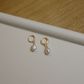 Baroque pearl daily earrings