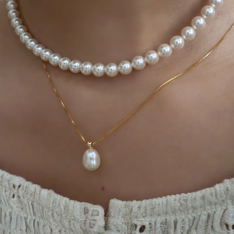 Mermaid tears pearl necklace