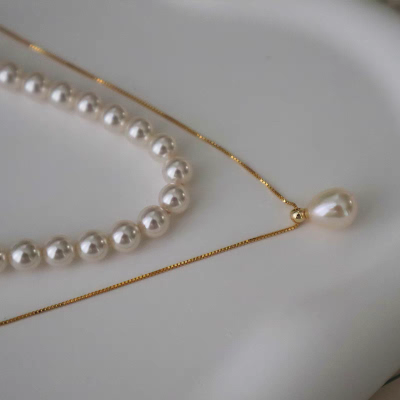 Mermaid tears pearl necklace