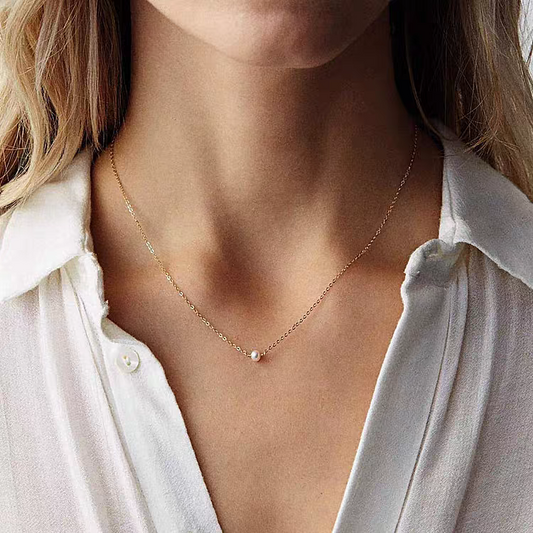 one single pearl daily necklace