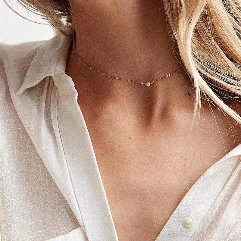 one single pearl daily necklace