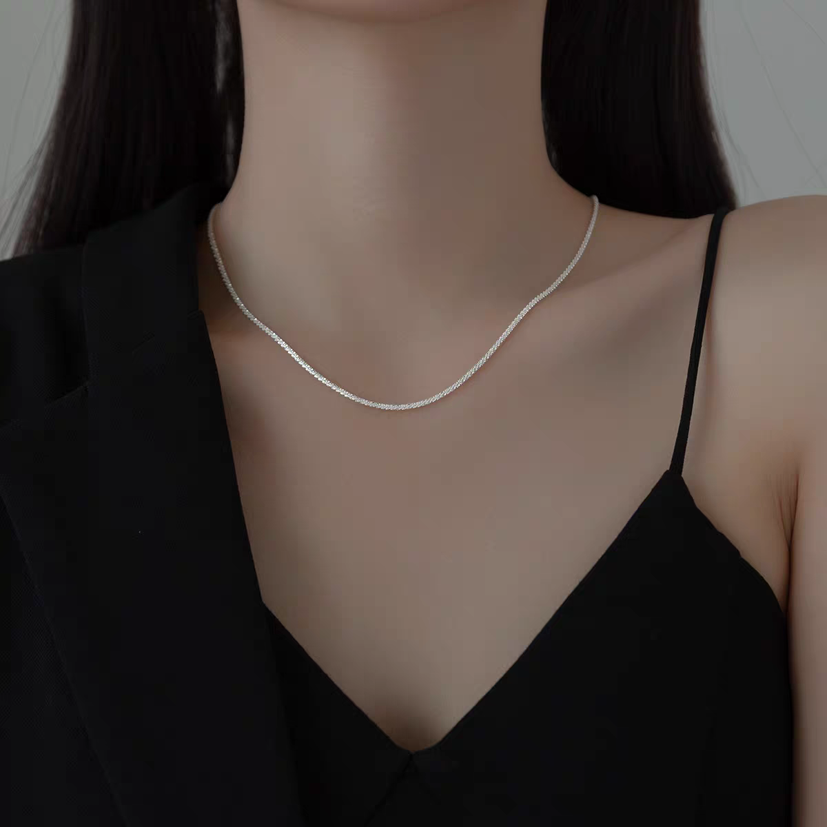 The galaxy sliver flash necklace