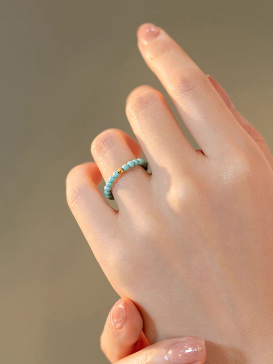 Rare mini 2-2.5mm Turquoise ring