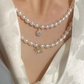 Pear freshwater pearl necklace