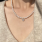 Pear freshwater pearl necklace